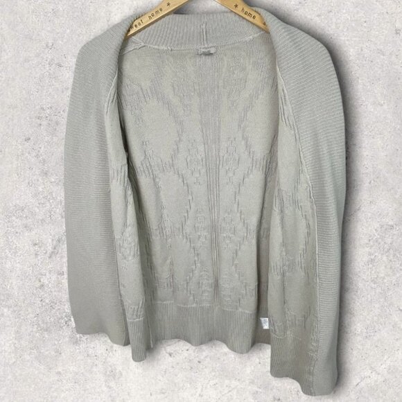 Urban Outfitters Open Front Knit Cardigan Sweater Beige Tan Size Medium Boho M - Picture 3 of 14